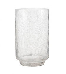 Vase en verre transparent 10 ''