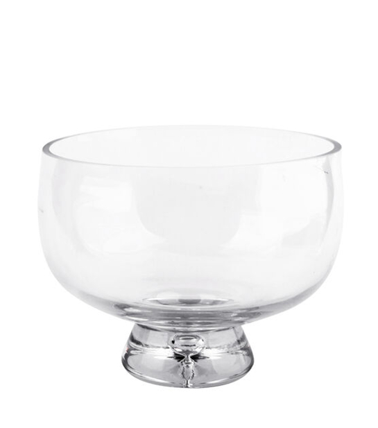 6 '' Vaso di vetro trasparente con base a bolle