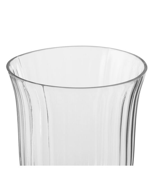 13 '' Vaso di vetro a piede trasparente